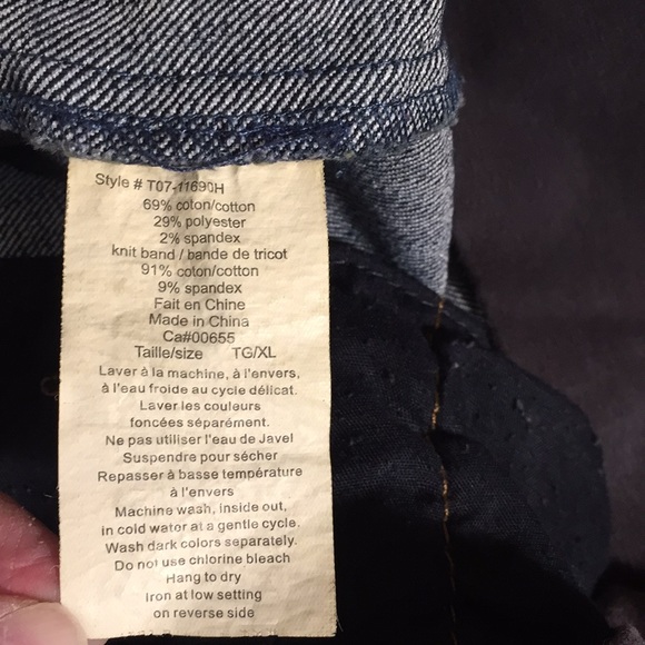 Thyme Maternity Casual Blue Denim Jean Skirt Size XL - Picture 12 of 12